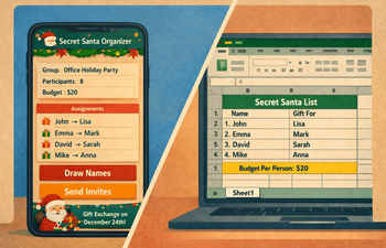 Secret Santa App vs Spreadsheet: Which Is Better?